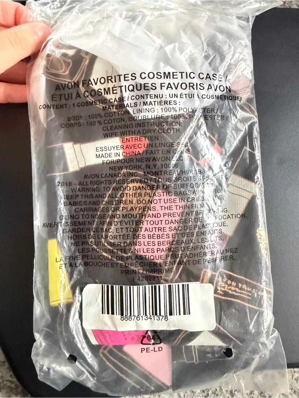 Avon Beauty Resolutions Cosmetics Travel Makeup Bag NWT